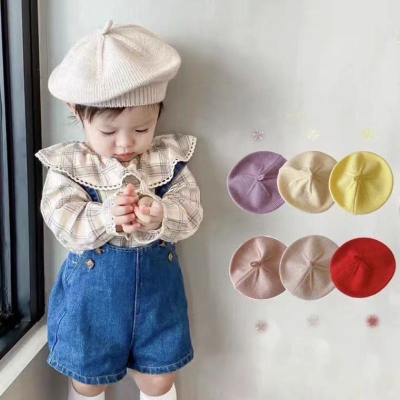 Knit Beanie Hat Warm - Topi Bayi Rajut Model Baru, Gaya