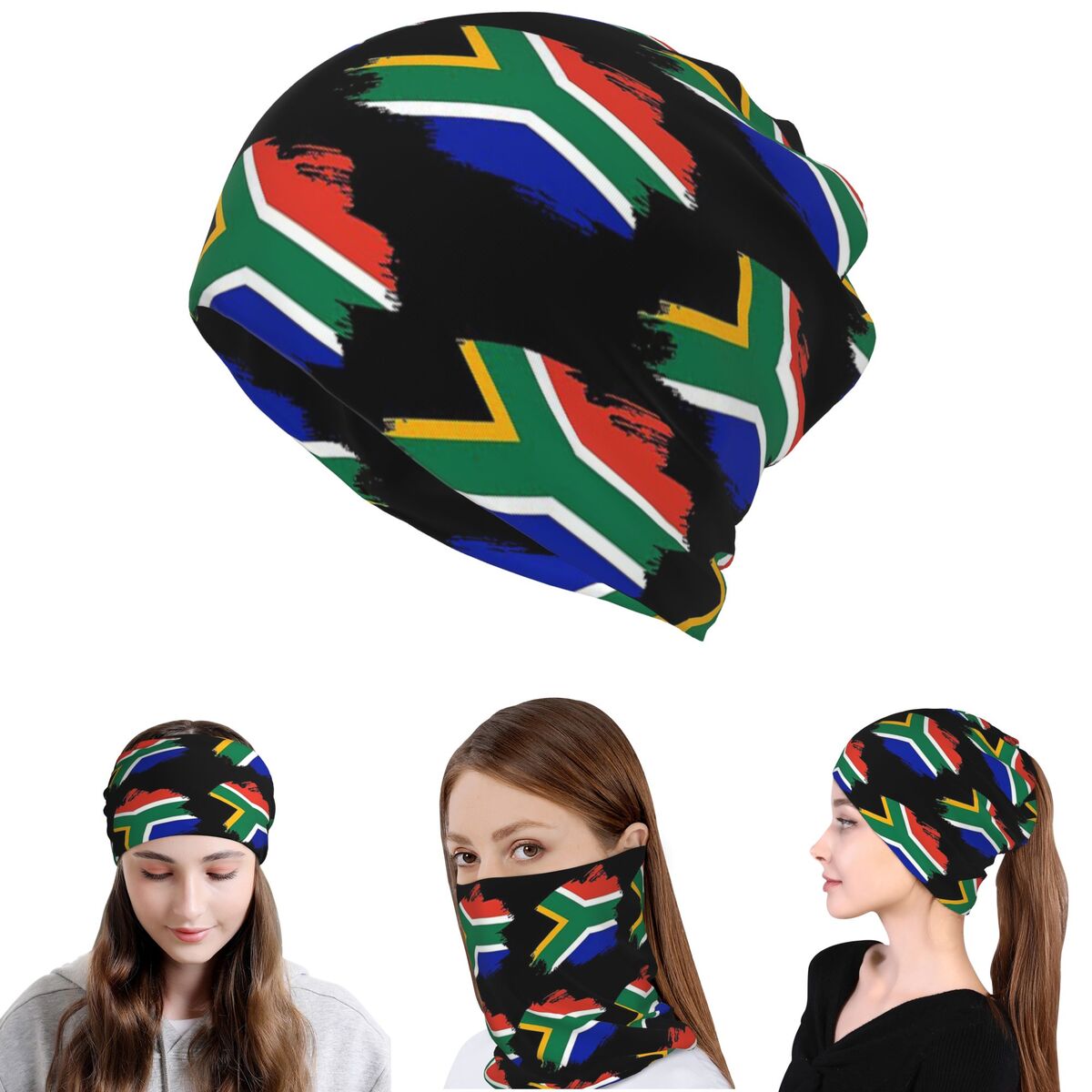 Bandana Bendera Springboks Afr - Knit Beanie Hat Warm ulasan dan harga
