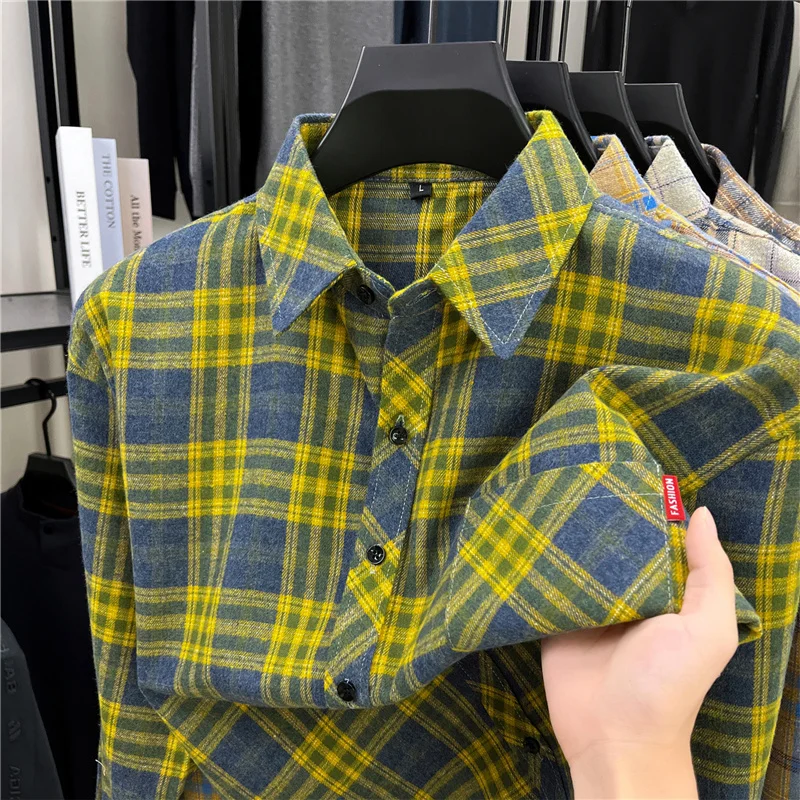 Kemeja Pria Panjang Retro Moti - Flannel Shirt Lined ulasan dan harga