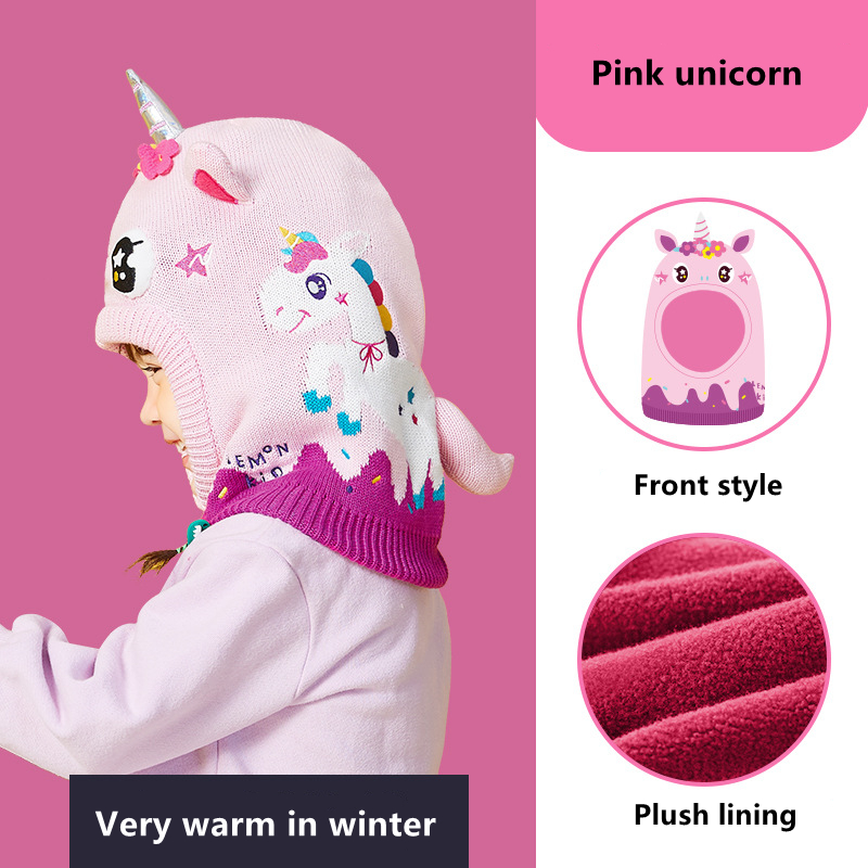 Topi syal anak, Set sarung tan - Knit Beanie Hat Warm ulasan dan harga